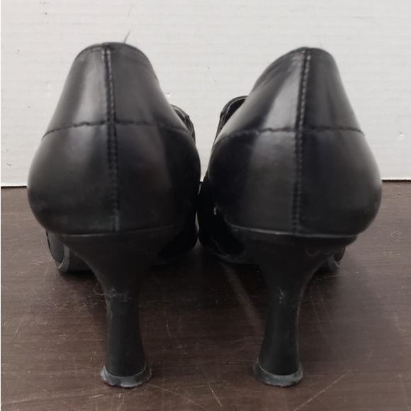 🛑 1 hour sale. Stuart Weitzman, size 9.5, Black Leather Heel booties - Picture 4 of 8